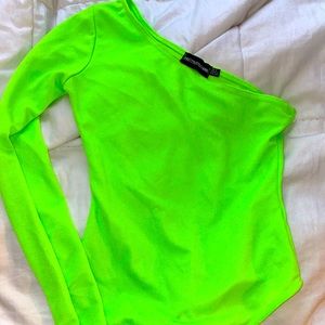 Pretty Little Thing off the shoulder body suit